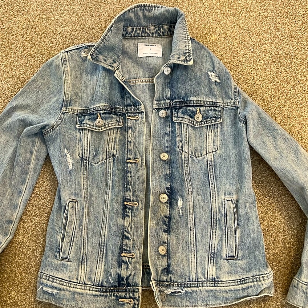 Distressed Jean jacket